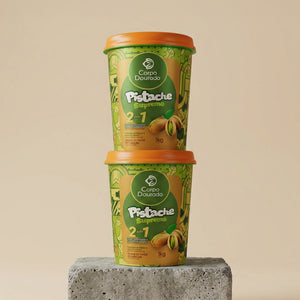 Corpo Dourado Pistachio Cream for all hair types with pistachio butter extract and flaxseed oil